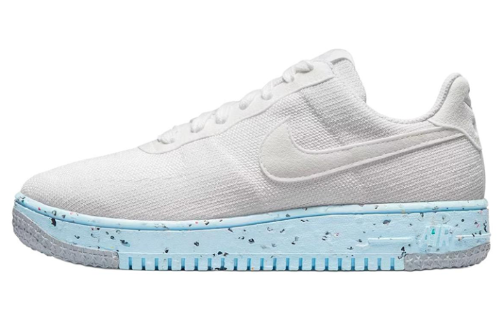 Nike Nike Air Force 1 Low Crater Flyknit White Ice Blue Women's
