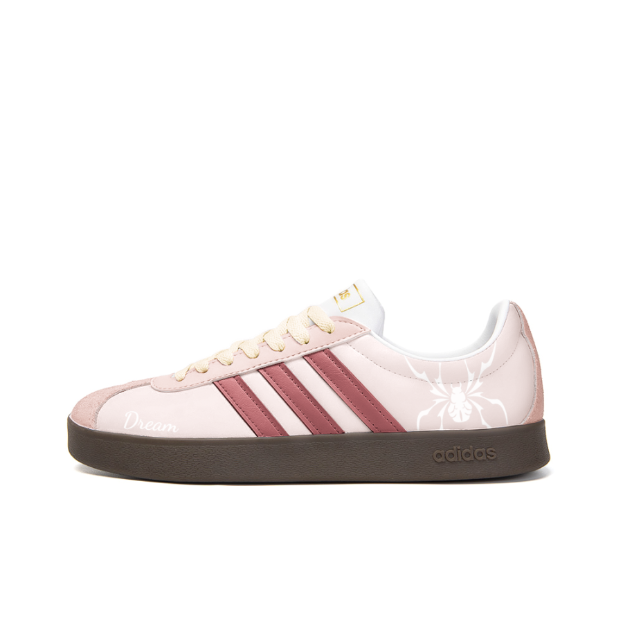 Adidas Neo VL Court 2.0 Minimalist Style Slip Resistant Abrasion Resistant Low top Skateboard Shoes Unisex Pink