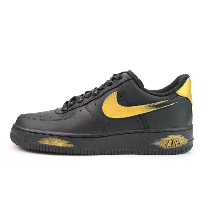 Nike Nike Air Force 1 Black Shining Star Cushioning Abrasion Resistant Slip Resistant