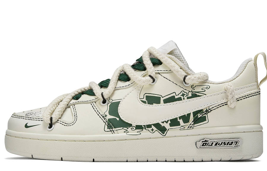 Nike Nike Court Borough Freedom Panda, Ganyo Slip Resistant Low top Skateboard Shoes Women's Beige Yellow, Green