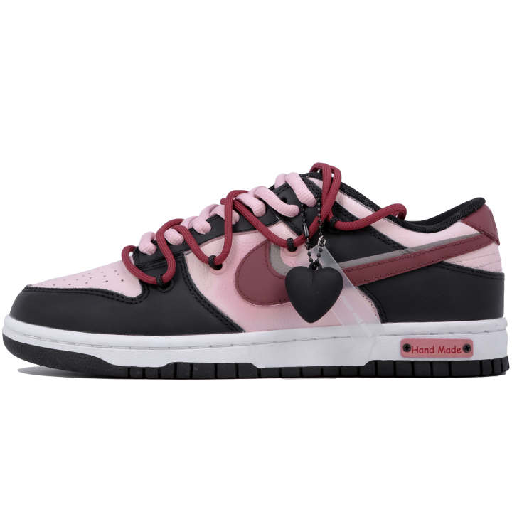 Nike Nike Dunk Low top Skateboard Shoes GS Black Pink