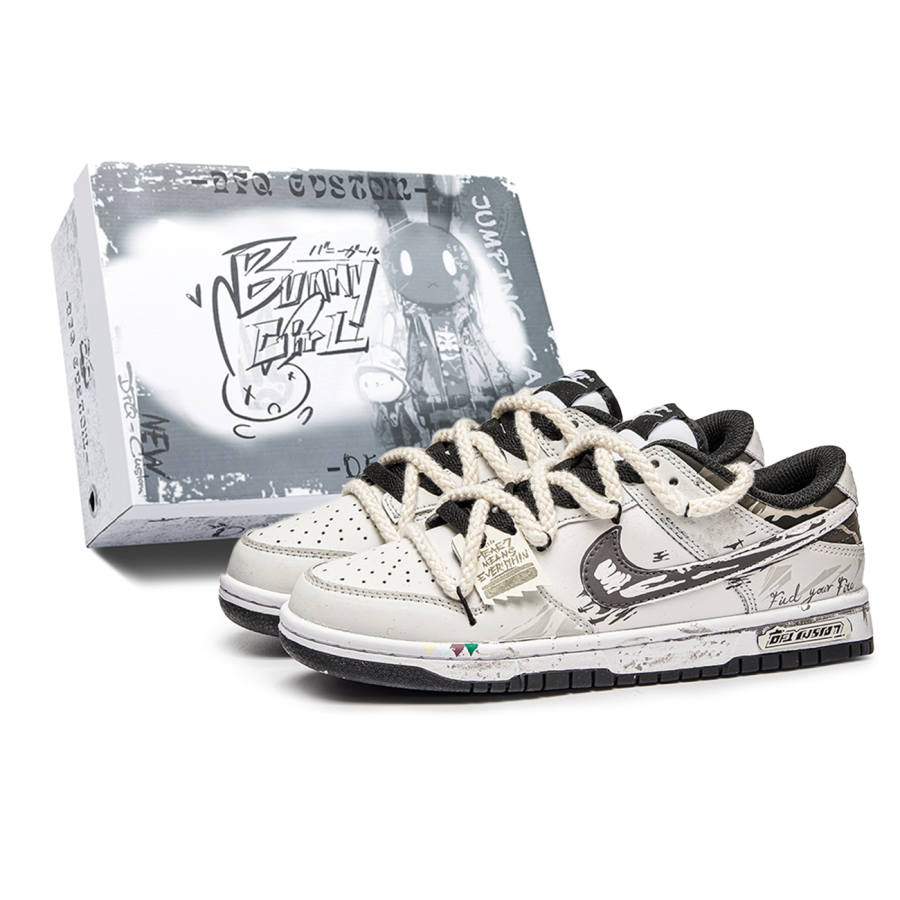 Nike Nike Dunk Box, Street Racing Abrasion Resistant Abrasion Resistant Low top Skateboard Shoes Unisex