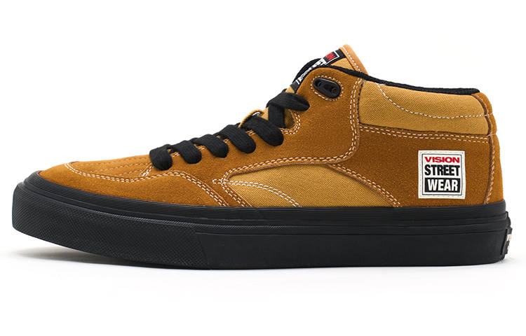 Vision Street Wear Concave Mid top Skateboard Shoes Unisex Sunset Yellow