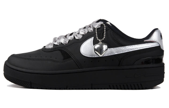 Nike Nike Gamma Force 'Black White' Abrasion Resistant Low top Skateboard Shoes Women's Matte Black Silver