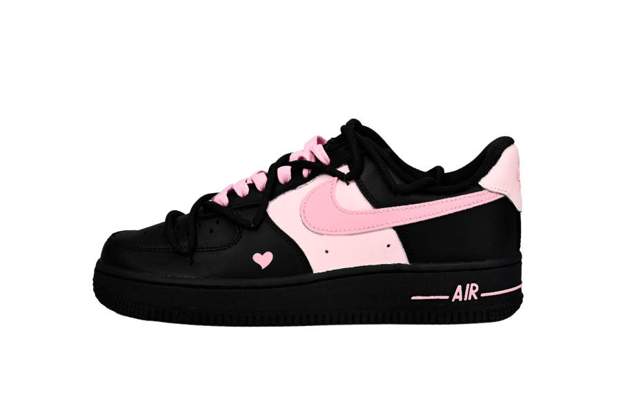 Nike Nike Air Force 1 Mildew Milk Tea Abrasion Resistant Low top Skateboard Shoes Unisex Black Pink