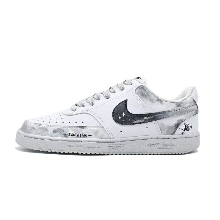 Nike Nike Court Vision 1 Cloud Wild Fleeting Life Synthetic Leather Abrasion Resistant Abrasion Resistant Low top