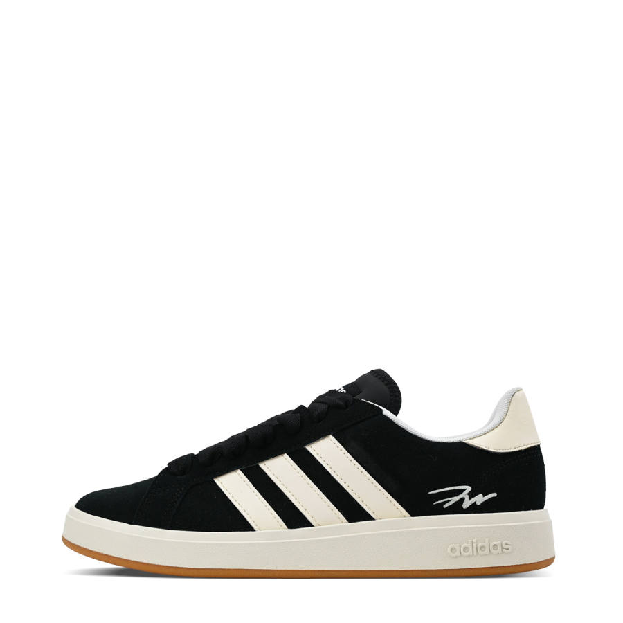 Adidas Adidas GRAND COURT Base 00s Ink Trace Abrasion Resistant Low top Skateboard Shoes Unisex Beige Black