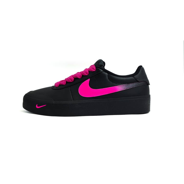 Nike Nike Court Shot Leather Abrasion Resistant Low top Skateboard Shoes Unisex Magenta