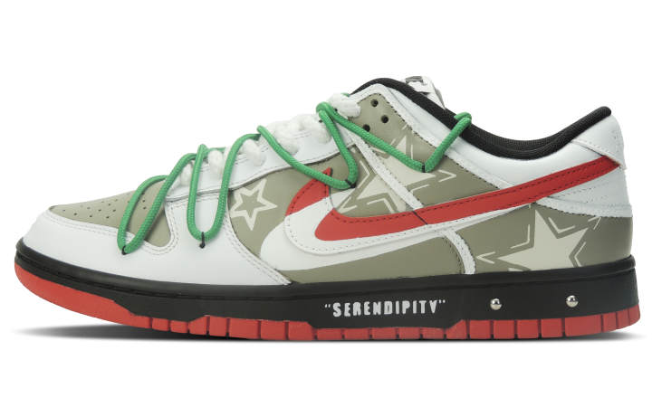 Nike Nike Dunk Stardust Inquiry Red Low top Skateboard Shoes Unisex White Green