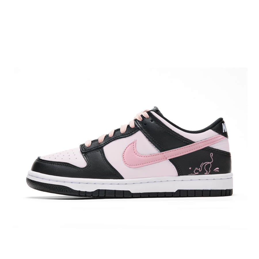 Nike Nike Dunk Abrasion Resistant Abrasion Resistant Low top Skateboard Shoes Women's Pink Black