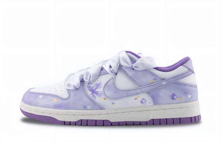 Nike Nike Dunk Moonlit Misty Neon Abrasion Resistant Low top Skateboard Shoes Women's Dream Purple