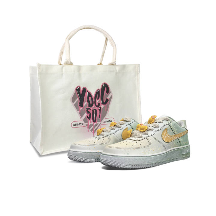 Nike Nike Air Force 1 Low top Skateboard Shoes Unisex Light Green