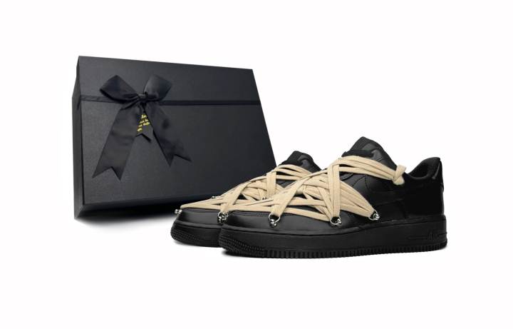Nike Nike Air Force 1 Low top Skateboard Shoes Unisex Black