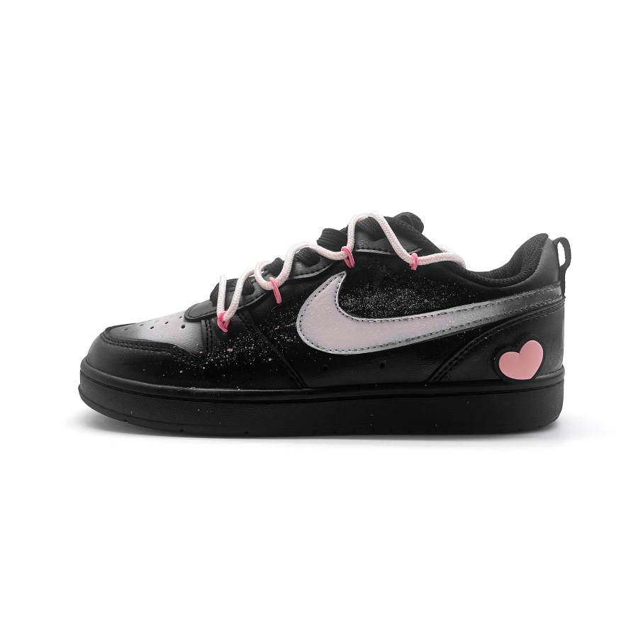 Nike Nike Court Borough Love Pink Star Cushioning Low top Skateboard Shoes Women's Black Pink