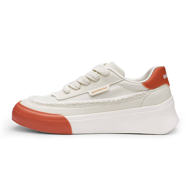 Warrior Heaven's Power, Fringe Girlish Collection Low top Skateboard Shoes Women's Beige