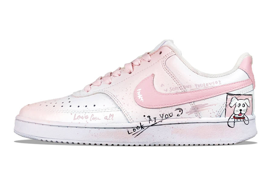 Nike Nike Court Vision 1 Slip Resistant Slip Resistant Low top Skateboard Shoes Women's Pink