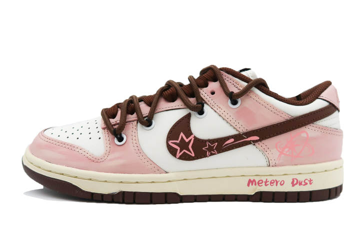 Nike Nike Dunk Sweetheart Latte Slip Resistant Low top Skateboard Shoes Unisex Pink Brown