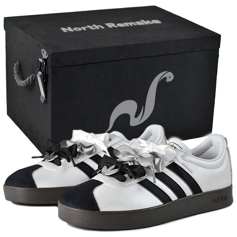 Adidas Neo VL Court 2.0 Low top Skateboard Shoes Unisex Black Silver