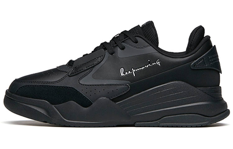 Anta Life Collection Slip Resistant And Breathable Low top Skateboard Shoes Women's Black Gray