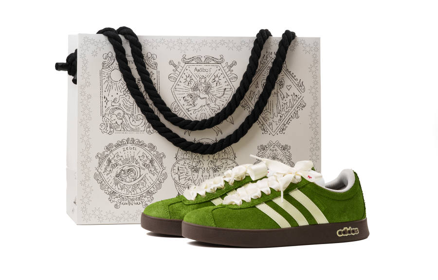 Adidas Neo VL Court Lifestyle Abrasion Resistant Low top Skateboard Shoes Unisex Green
