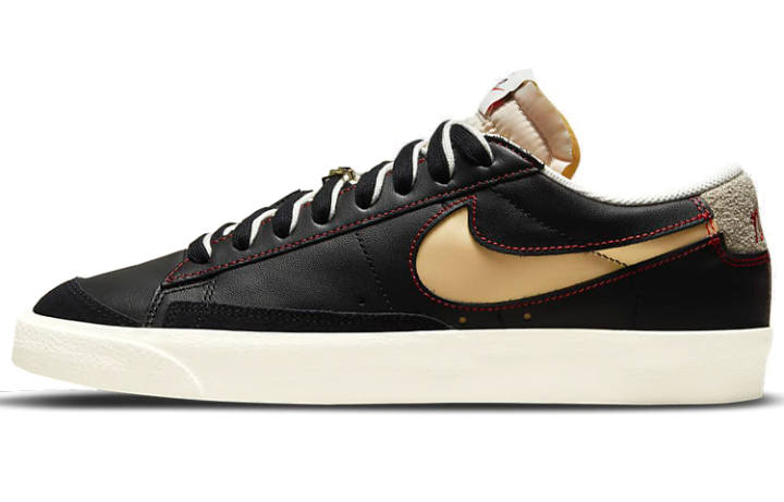 Nike Nike Blazer Low 77 Black Natural Removable Swoosh
