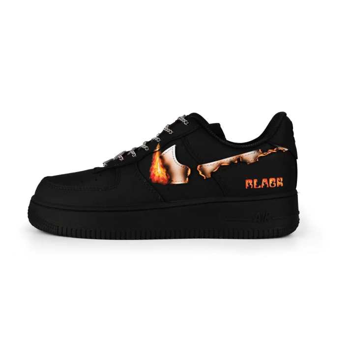 Nike Nike Air Force 1 Slip Resistant Low top Skateboard Shoes Unisex Black