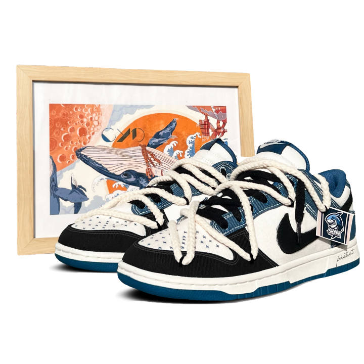 Nike Nike Dunk Low Denim Coverage Slip Resistant Balance Breathable Support