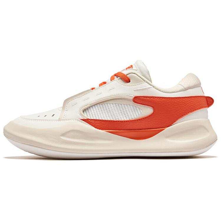 Erke No Double 3ma Slip Resistant, Abrasion Resistant, Height Increasing Low top Skateboard Shoes Men's Beige Orange