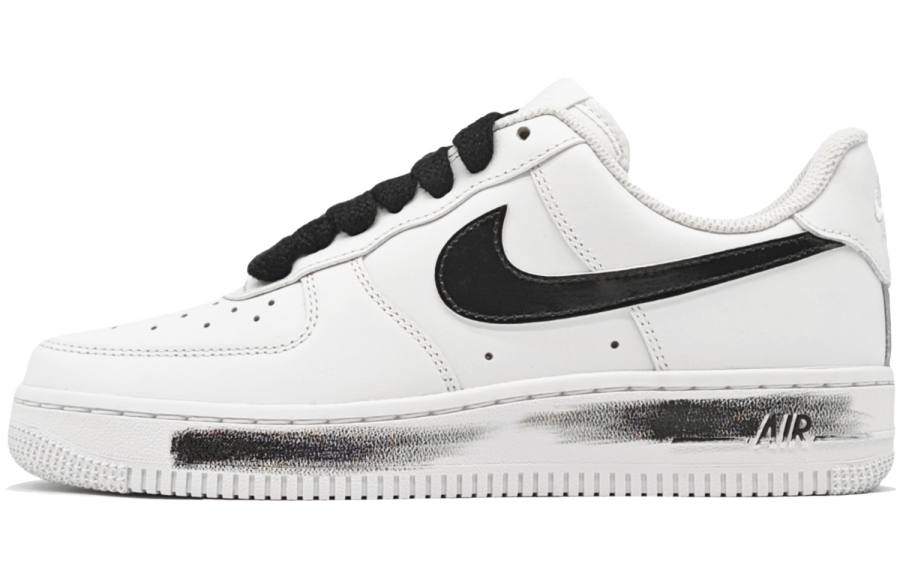 Nike Nike Air Force 1 Hand Drawn, Graffiti Style Abrasion Resistant Low top Skateboard Shoes Unisex White