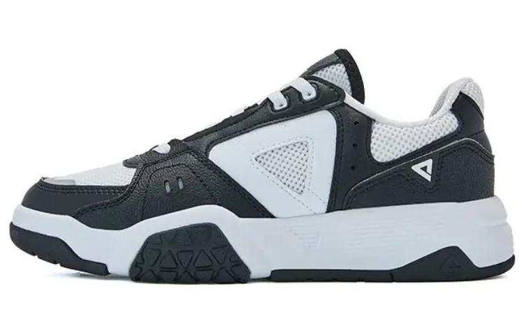 PEAK Textile, Synthetic Leather Breathable Abrasion Resistant Slip Resistant Low top Skateboard Shoes Women's Black