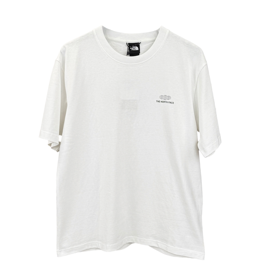 THE NORTH FACE T Shirts Unisex Dune White Crew Neck Moderate Straight Fit