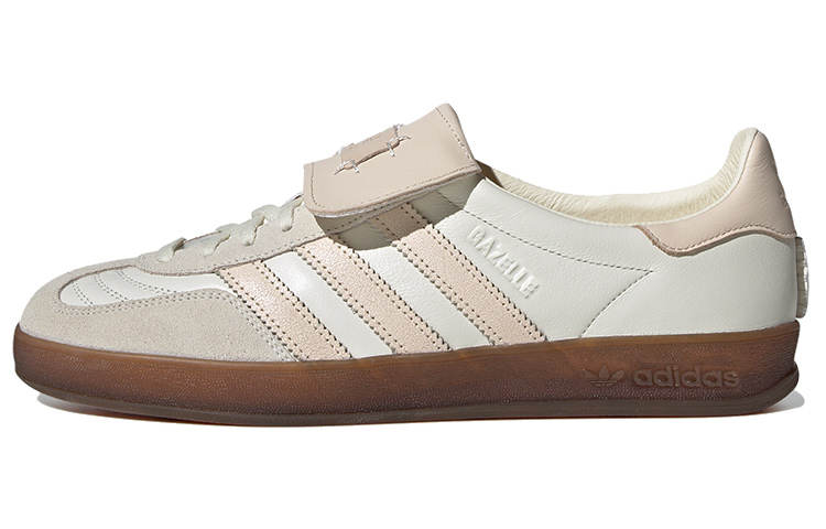 Adidas Originals FOOT INDUSTRY x Adidas Originals GAZELLE INDOOR Low top Skateboard Shoes Unisex Ecru