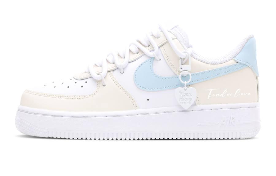 Nike Nike Air Force 1 Low top Skateboard Shoes Women's Yellow White