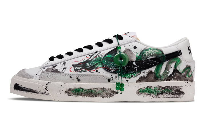 Nike Nike Blazer Snake Board In Snowfall Low top Skateboard Shoes Unisex