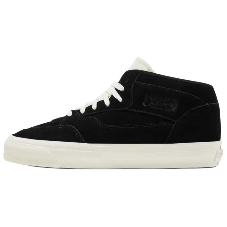 Vans x JJJJound Half Cab Abrasion Resistant Mid top Skateboard Shoes Men's Black