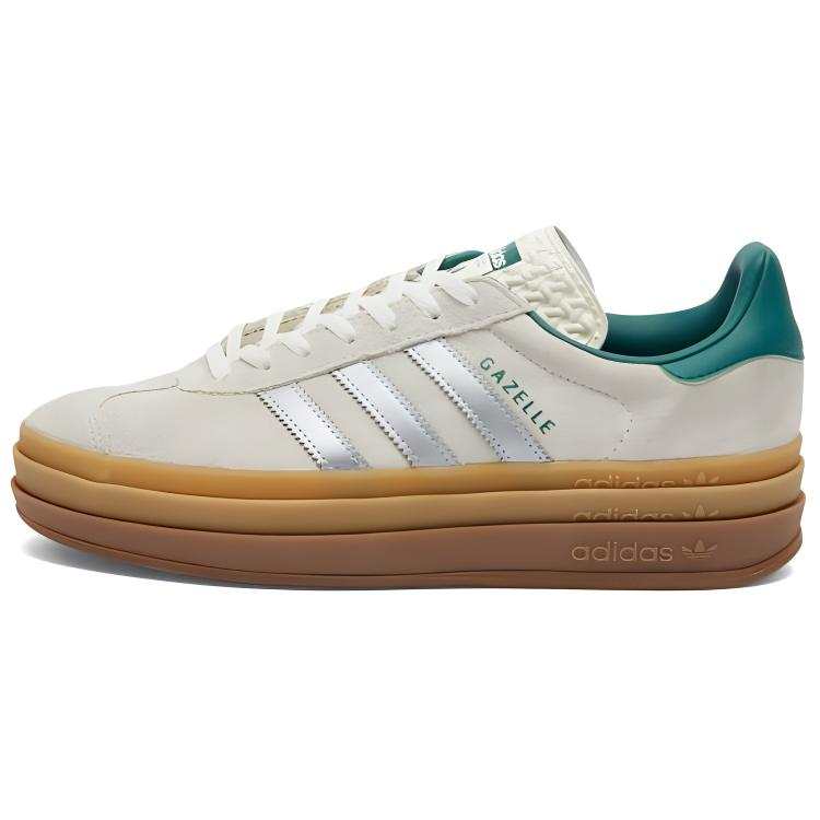 Adidas Originals Gazelle Wmns Adidas Originals Bold 'Off White Silver Metallic Green' Women's