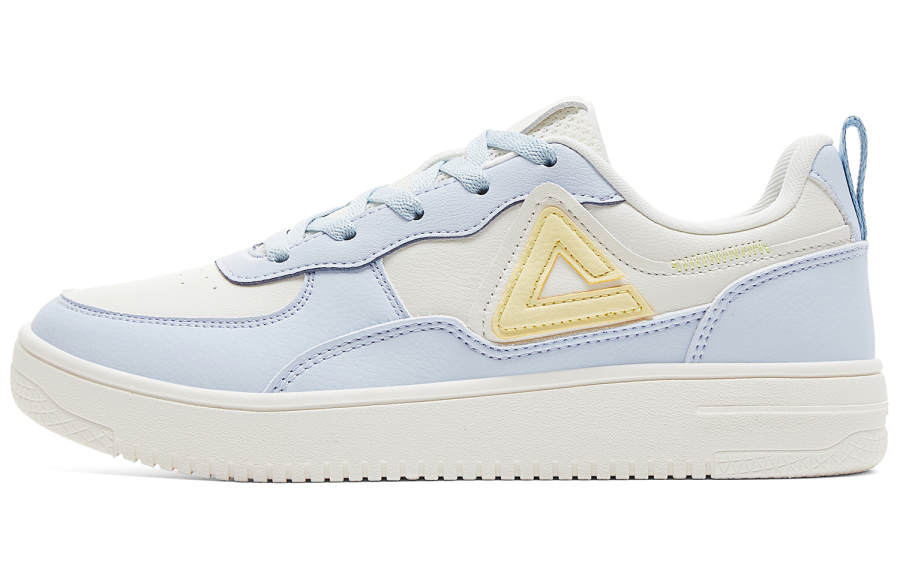 PEAK Textile, Synthetic Leather Slip Resistant Cushioning Lightweight Low top Skateboard Shoes Women's Moon Blue
