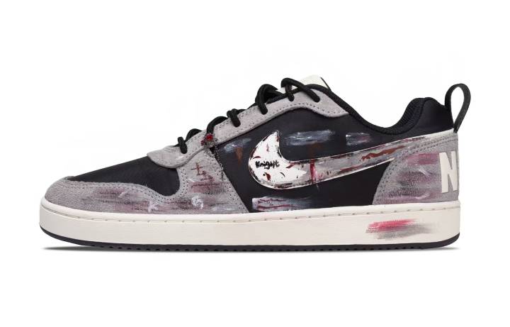 Nike Nike Court Borough Blood Cross Coverage Low top Skateboard Shoes Men's Black