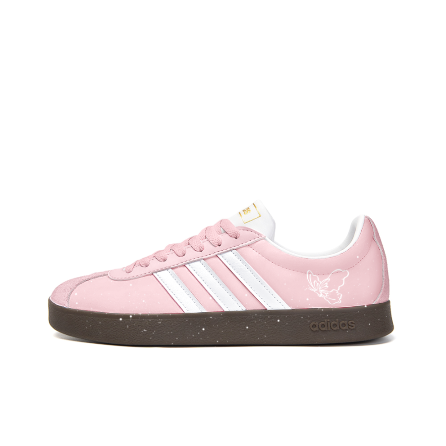 Adidas Neo VL Court 2.0 Versatile Slip Resistant Abrasion Resistant Low top Skateboard Shoes Unisex Pink