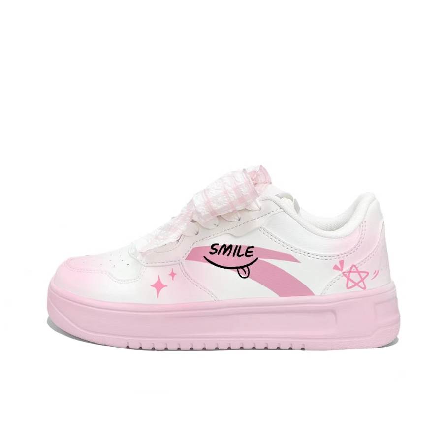 ANTA Skateboard Shoes Unisex Low Top Powder