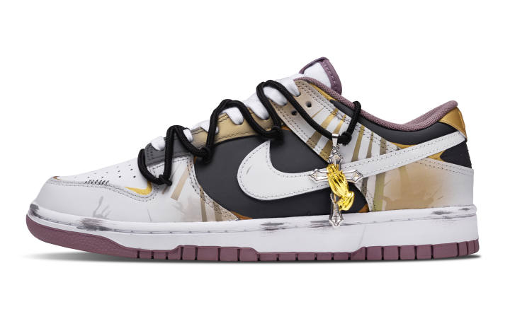 Nike Nike Dunk Abrasion Resistant Abrasion Resistant Low top Skateboard Shoes Men's Light Gray