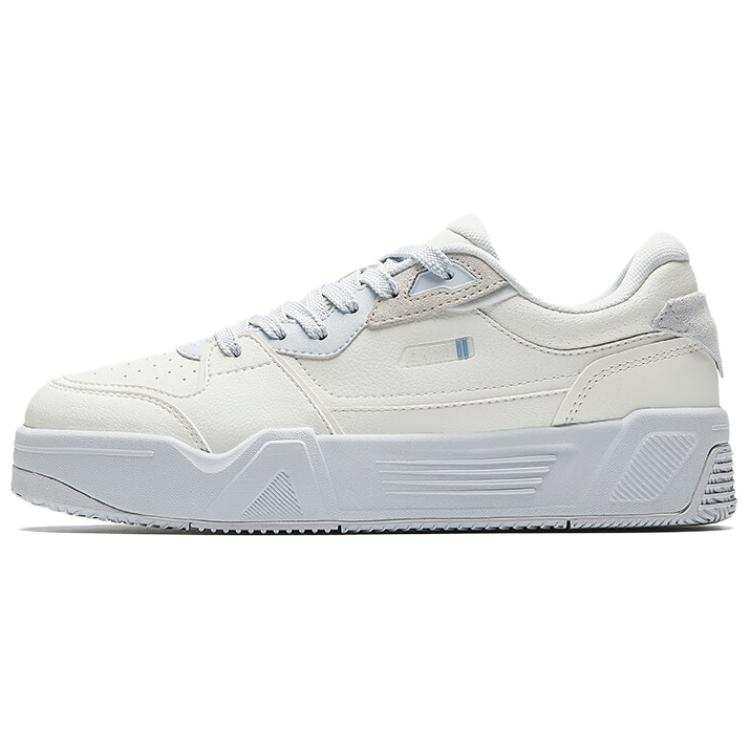 Anta C37 Series Slip Resistant Abrasion Resistant Low top Skateboard Shoes Women's White Gray