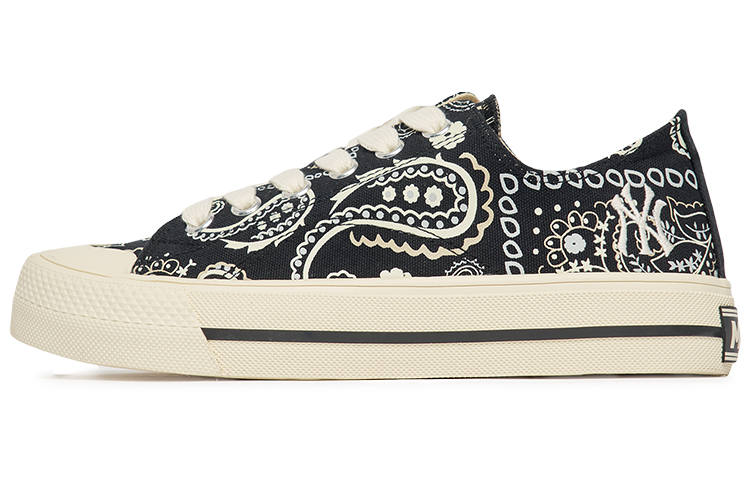 MLB Playball Paisley Lightweight And Breathable Low top Skateboard Shoes Unisex Black