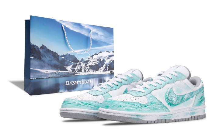 Nike Nike Big Wind Flower Abrasion Resistant Breathable Low top Skateboard Shoes Men's Green White