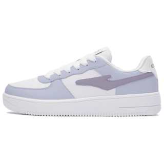 Erke Slip Resistant Abrasion Resistant Low top Skateboard Shoes Women's White Blue