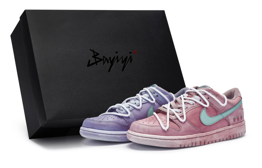 Nike Nike Dunk 811 Manufacturing, Roseberry, Special Shoe Box Low top Skateboard Shoes Women's Pink Purple