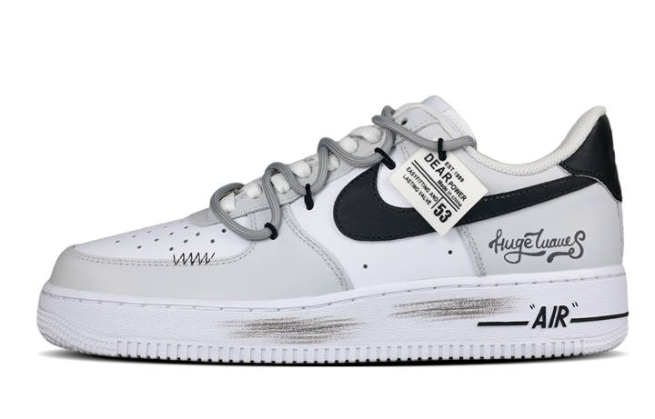 Nike Nike Air Force 1 Mood Ambiguity Coverage Thermal Coverage Low top Skateboard Shoes Men's Gray White