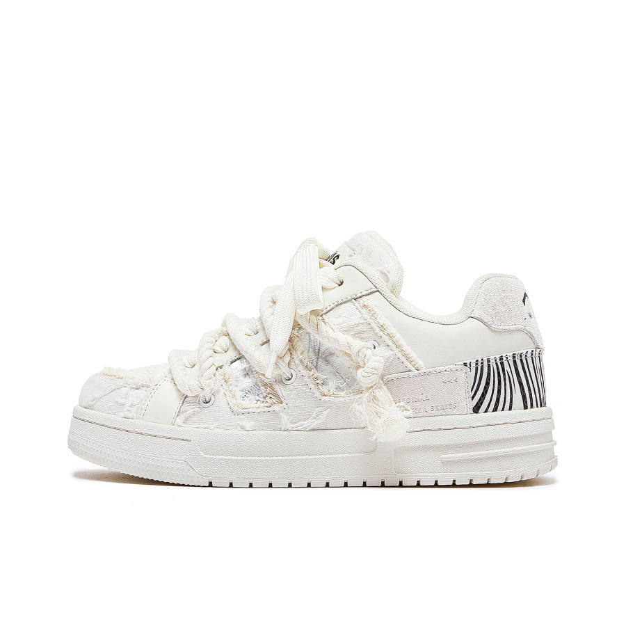 MQMS Distressed Aesthetic Collection Double Shoelace Shiro Shoe Platform Puffy Shoes Street Couple Shoes Trendy Shoes