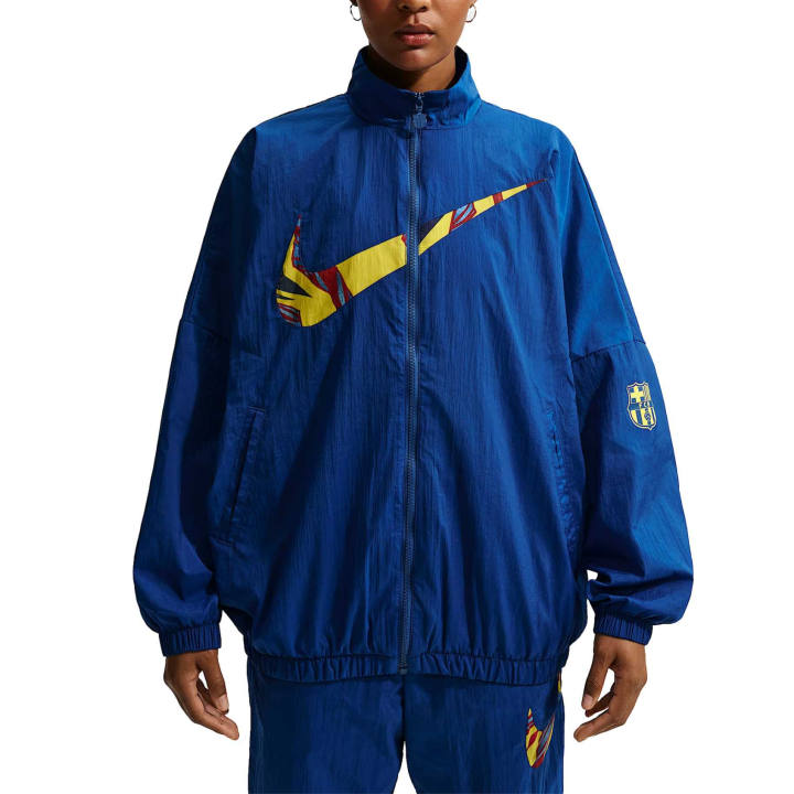 Nike Nike FC Jacket Women's Fitness Blue/Bright Yellow