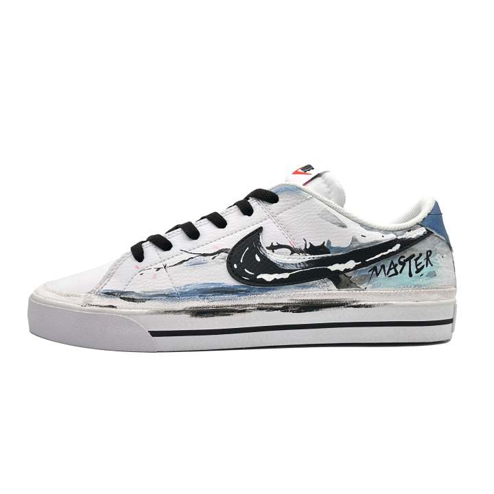 Nike Nike Court Legacy Blue And White Ink Low top Skateboard Shoes Unisex Teal